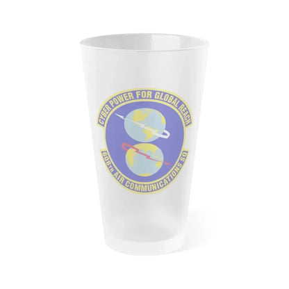 608th Air Communications Squadron (U.S. Air Force) Frosted Pint Glass 16oz Default Title - Go Mug Yourself