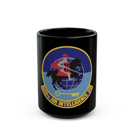 608th Air Intelligence Squadron (U.S. Air Force) Black Coffee Mug 15oz - Go Mug Yourself