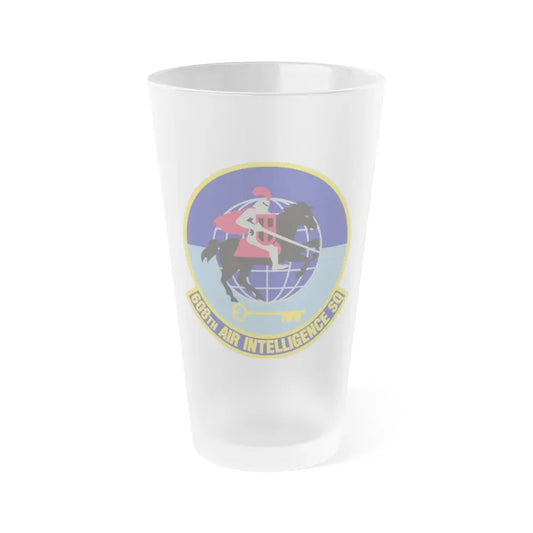 608th Air Intelligence Squadron (U.S. Air Force) Frosted Pint Glass 16oz Default Title - Go Mug Yourself