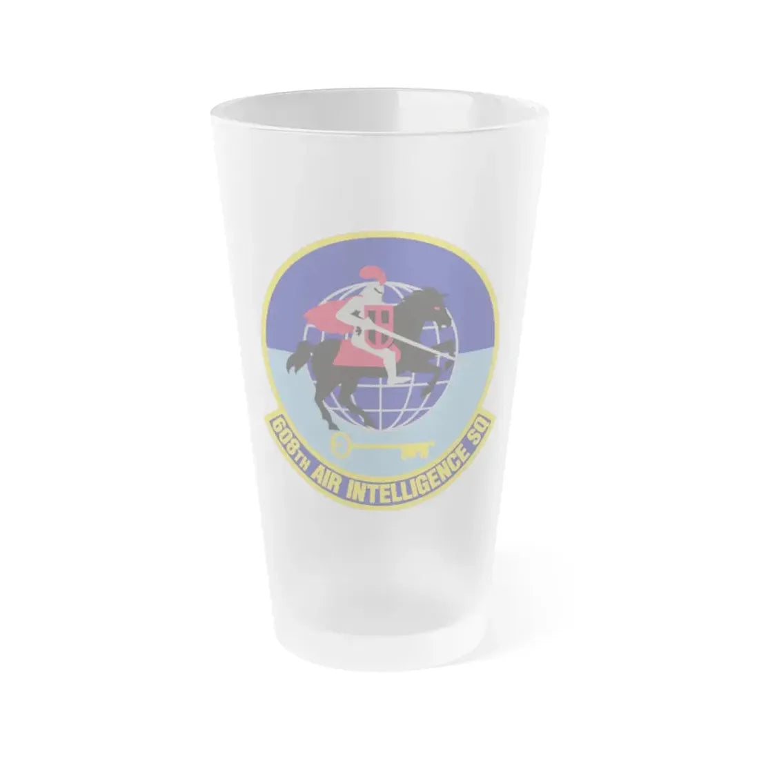 608th Air Intelligence Squadron (U.S. Air Force) Frosted Pint Glass 16oz Default Title - Go Mug Yourself