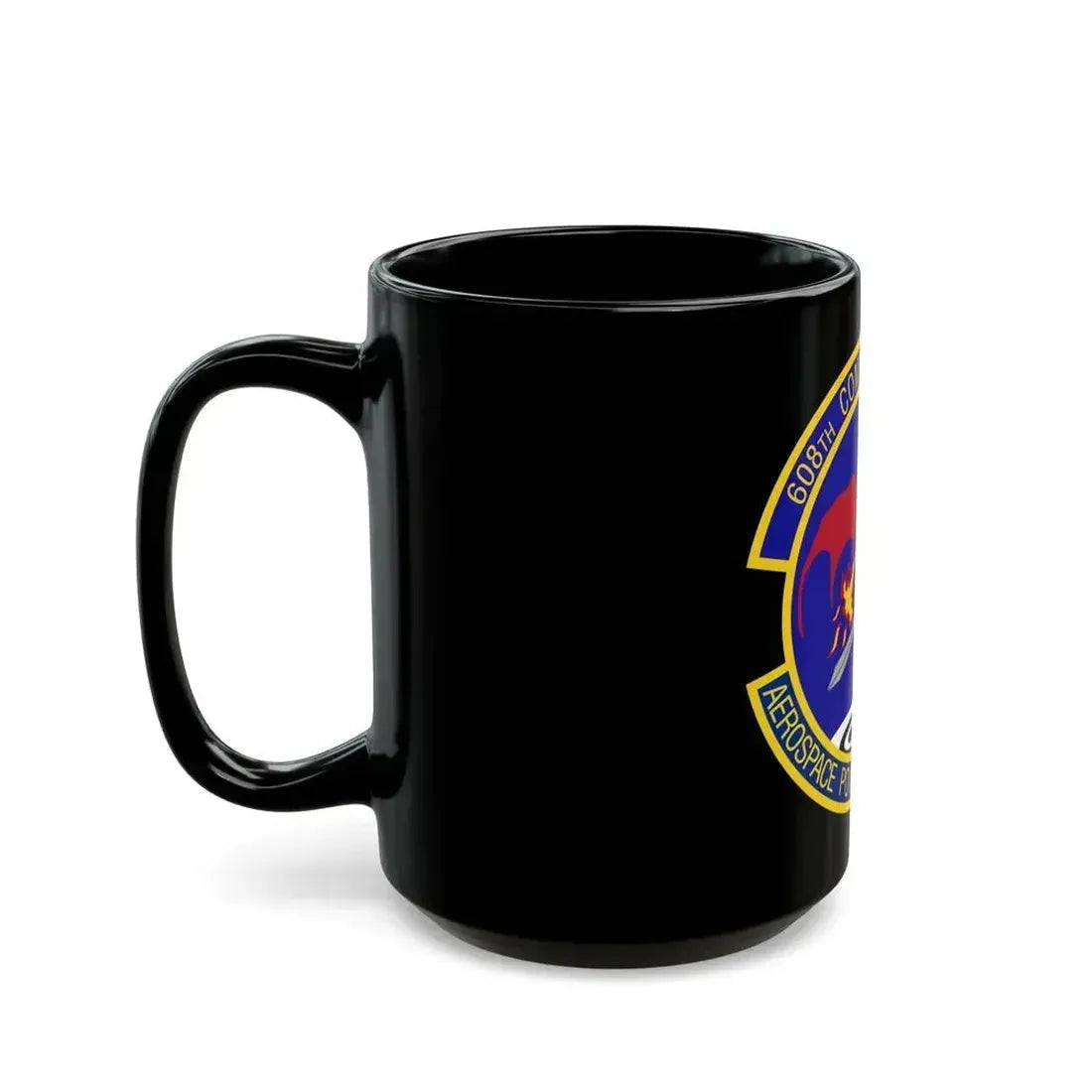 608th Combat Plans Squadron (U.S. Air Force) Black Coffee Mug - Go Mug Yourself