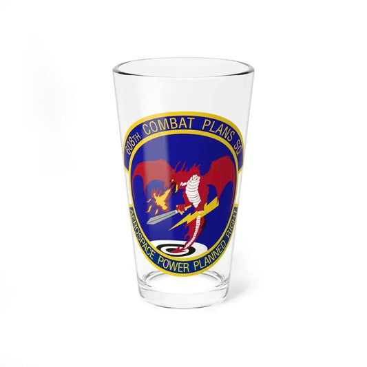608th Combat Plans Squadron (U.S. Air Force) Pint Glass 16oz 16oz - Go Mug Yourself