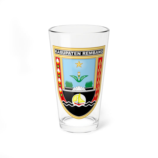Seal of Rembang Regency (Indonesia) (Coat of Arms) Pint Glass 16oz