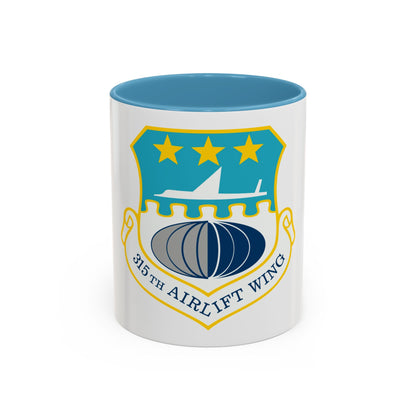 315th Airlift Wing (U.S. Air Force) Accent Coffee Mug