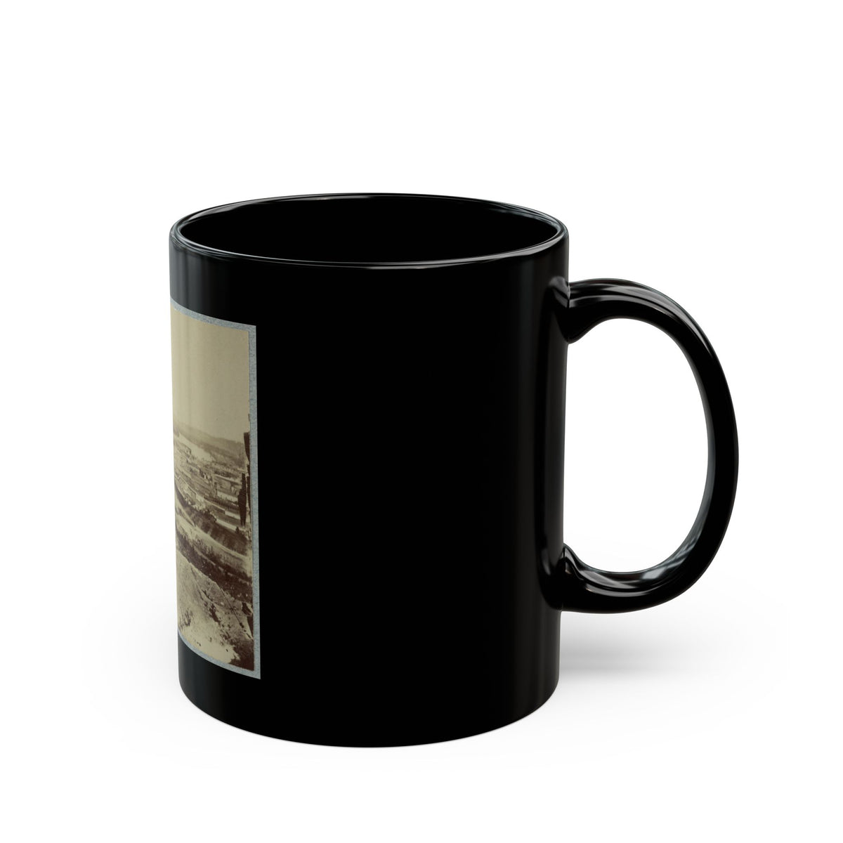 Army Bridge, Chattanooga, 1864(2) (U.S. Civil War) Black Coffee Mug