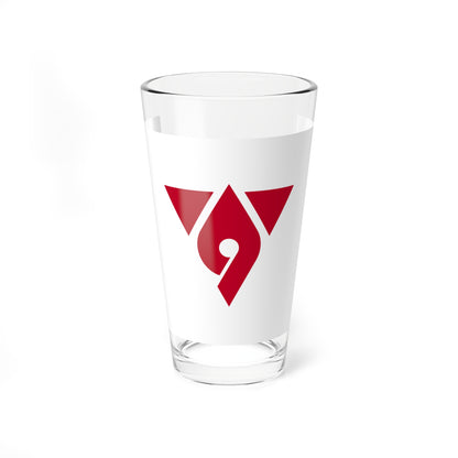 Flag of Hadano Kanagawa (Japan) Pint Glass 16oz
