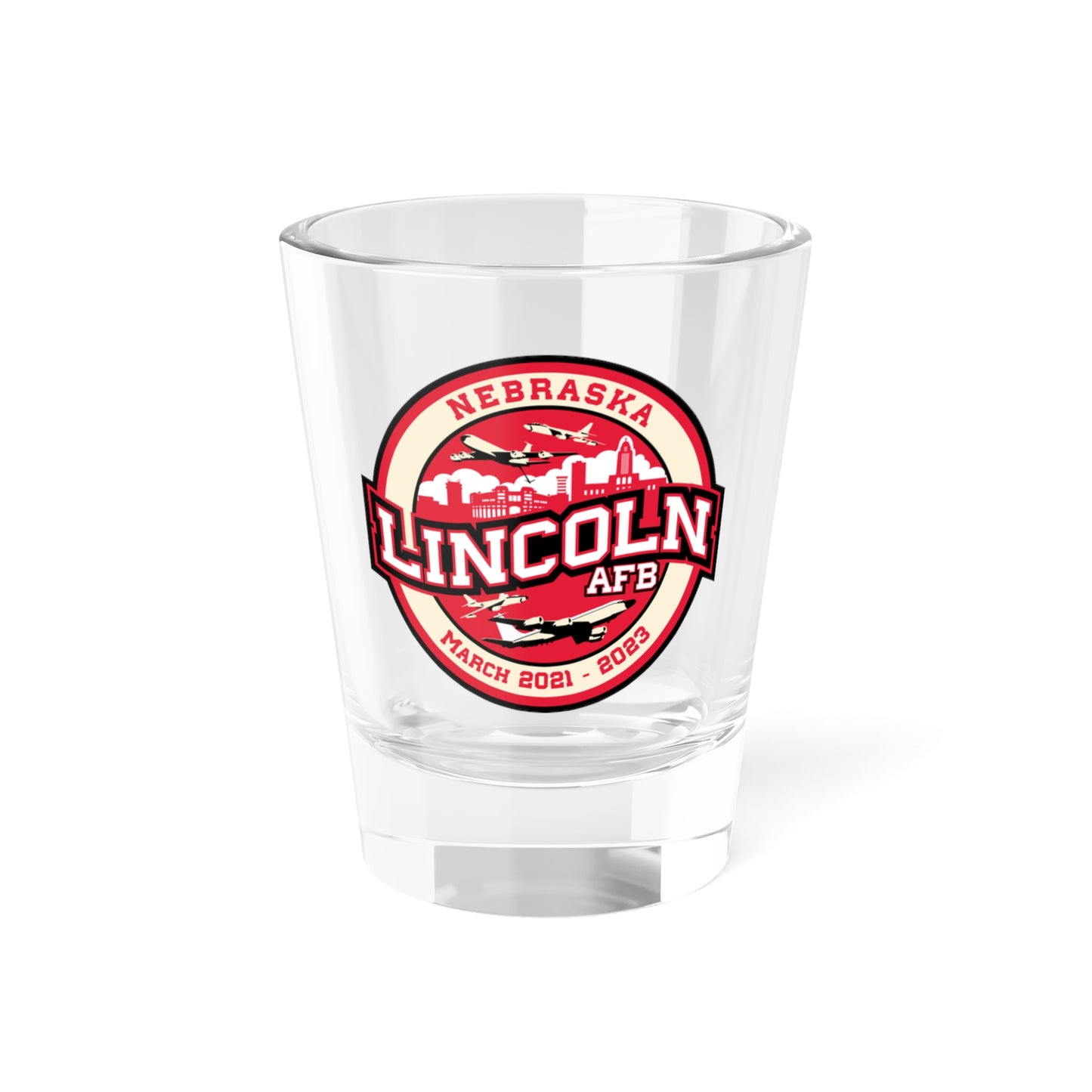 Lincoln Air Force Base (U.S. Air Force) Shot Glass 1.5oz