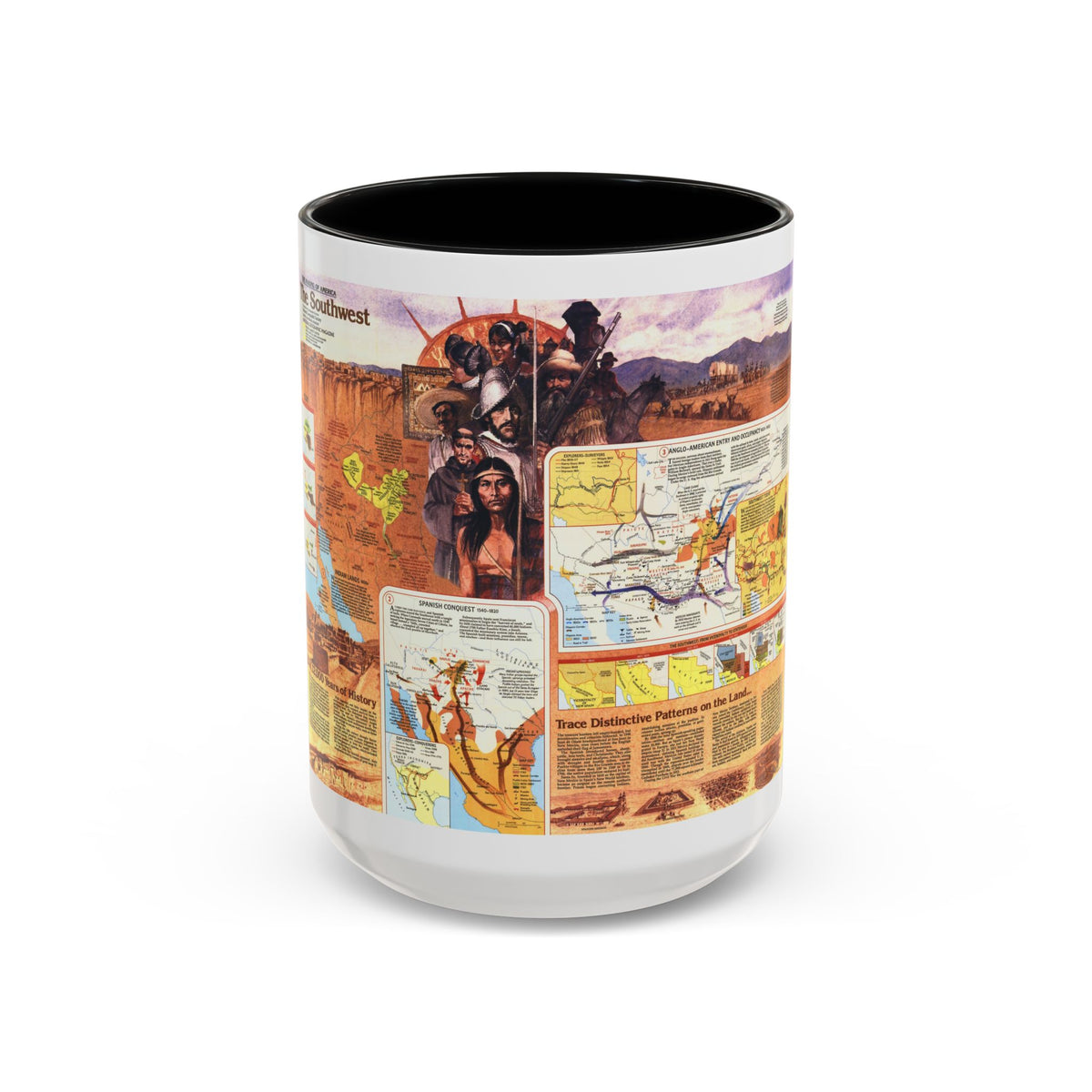 USA - Southwest 2 (1982) (Map) Accent Coffee Mug