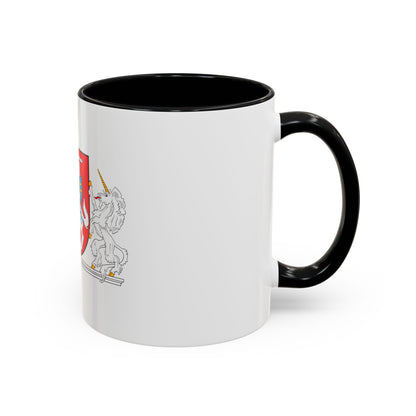 Coat of arms of the President of Lithuania - Accent Coffee Mug