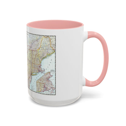 USA - Northeastern (1945) (Map) Accent Coffee Mug