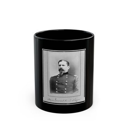 Major General W.B. Hazen, Half-Length Portrait, Facing Left (U.S. Civil War) Black Coffee Mug