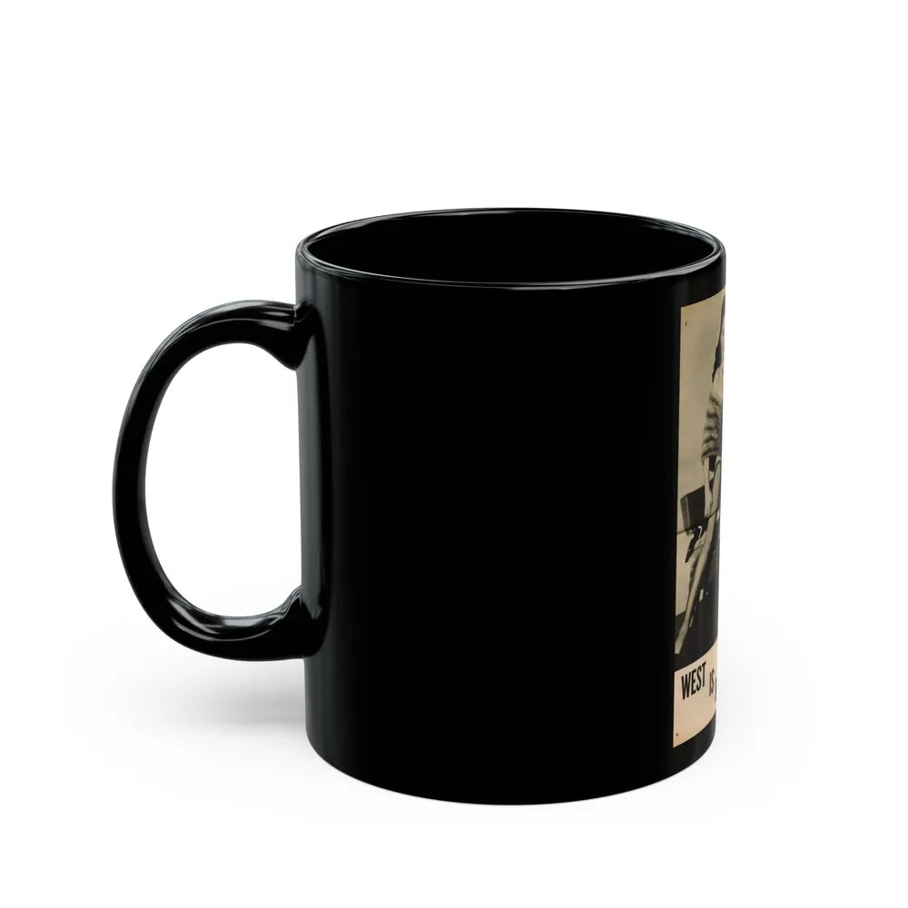 Evelyn West #25 - (Vintage Female Icon) Black Coffee Mug-Go Mug Yourself