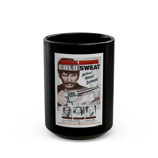 COLD SWEAT 1970 Movie Poster - Black Coffee Mug-15oz-Go Mug Yourself