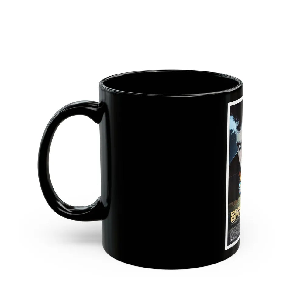 DEAD END DRIVE-IN 1986 Movie Poster - Black Coffee Mug-Go Mug Yourself