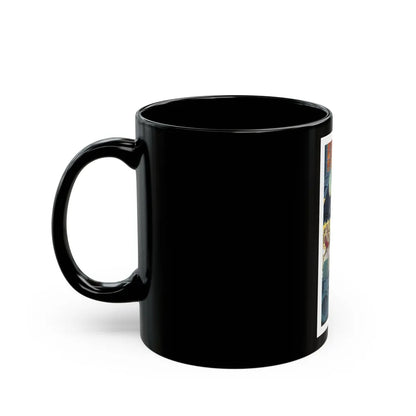 Caught In The Act by Steve McNeil, The Saturday Evening Post, 1956 - Black Coffee Mug-Go Mug Yourself