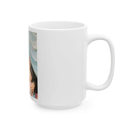 Evelyn West #12 (Vintage Female Icon) White Coffee Mug-Go Mug Yourself