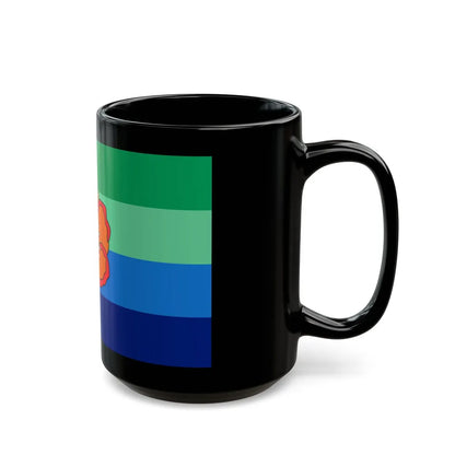 Flag of Angaur Palau - Black Coffee Mug-Go Mug Yourself