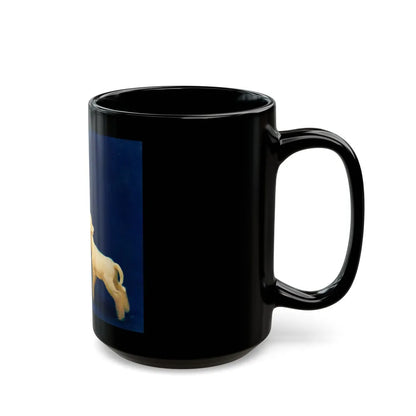 Feeding the Lamb, calendar illustration - Black Coffee Mug-Go Mug Yourself