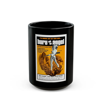 BURY ME AN ANGEL 1972 Movie Poster - Black Coffee Mug-15oz-Go Mug Yourself