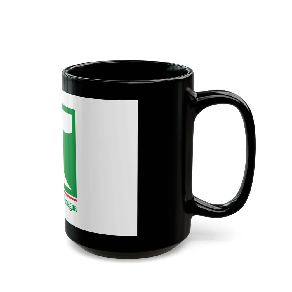 Flag of Emilia Romagna Italy - Black Coffee Mug-Go Mug Yourself