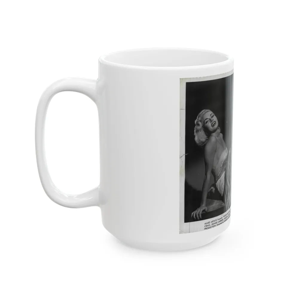 Jeanne Carmen #91 (Vintage Female Icon) White Coffee Mug-Go Mug Yourself