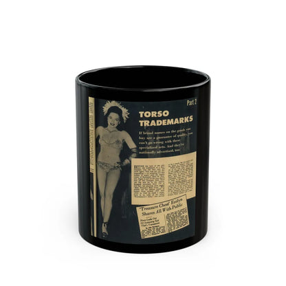 Evelyn West #16 (Vintage Female Icon) Black Coffee Mug-11oz-Go Mug Yourself