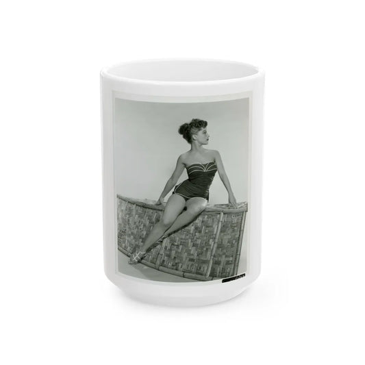 Debra Paget #650 1 (Vintage Female Icon) White Coffee Mug-15oz-Go Mug Yourself