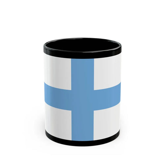 Flag of Argentine Patriotic League - Black Coffee Mug-11oz-Go Mug Yourself