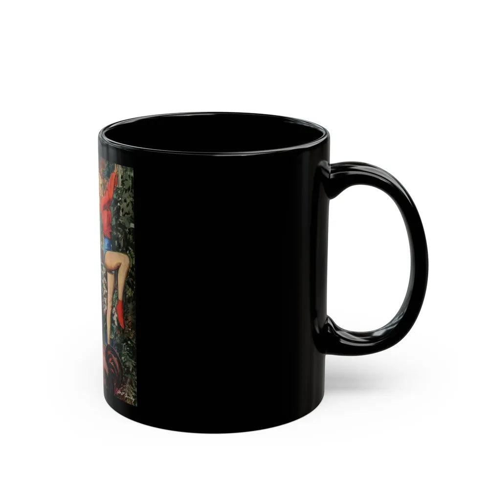 Escapade, The Saturday Evening Post illustration, 1949 - Black Coffee Mug-Go Mug Yourself