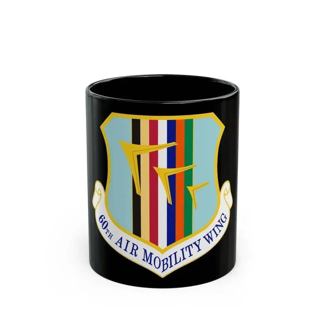 60th Air Mobility Wing (U.S. Air Force) Black Coffee Mug 11oz - Go Mug Yourself