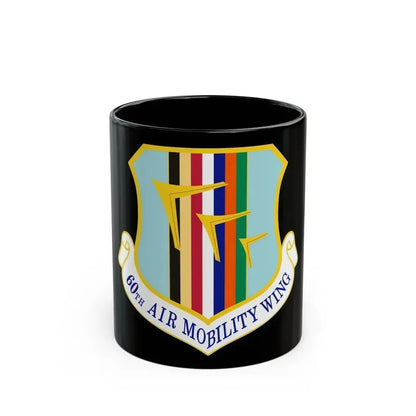 60th Air Mobility Wing (U.S. Air Force) Black Coffee Mug 11oz - Go Mug Yourself