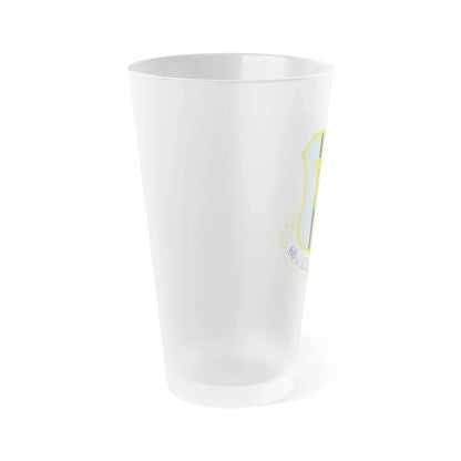 60th Air Mobility Wing (U.S. Air Force) Frosted Pint Glass 16oz - Go Mug Yourself