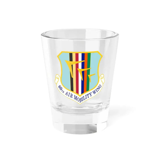 60th Air Mobility Wing (U.S. Air Force) Shot Glass 1.5oz 1.5oz - Go Mug Yourself