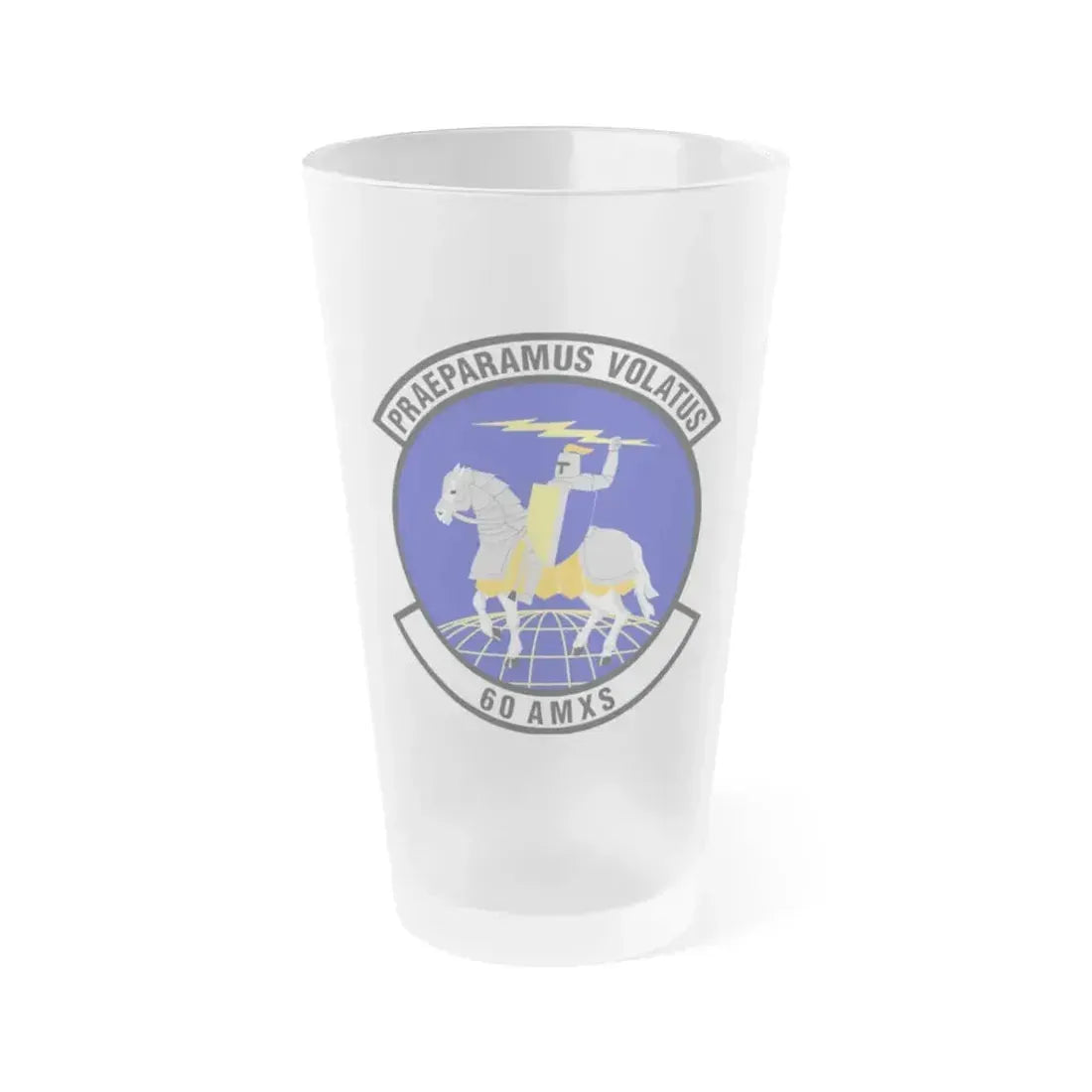 60th Aircraft Maintenance Squadron (U.S. Air Force) Frosted Pint Glass 16oz 16oz Frosted - Go Mug Yourself