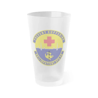 60th Inpatient Operations Squadron (U.S. Air Force) Frosted Pint Glass 16oz 16oz Frosted - Go Mug Yourself