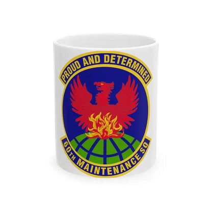 60th Maintenance Squadron (U.S. Air Force) White Coffee Mug 11oz - Go Mug Yourself