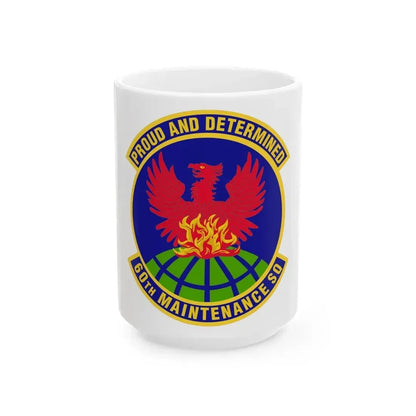 60th Maintenance Squadron (U.S. Air Force) White Coffee Mug 15oz - Go Mug Yourself
