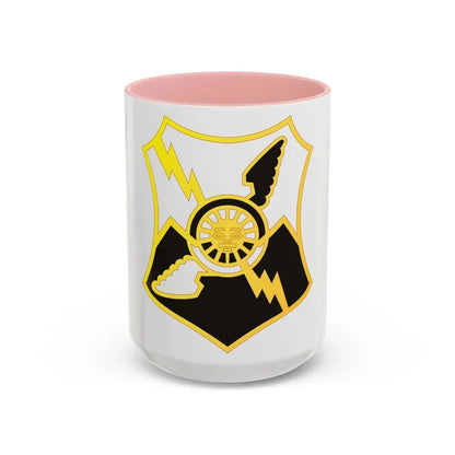 61 Air Defense Artillery Regiment (U.S. Army) Accent Coffee Mug 15oz Pink - Go Mug Yourself