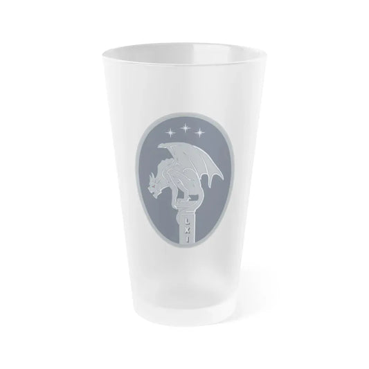61 Cyberspace Squadron (U.S. Space Force) Frosted Pint Glass 16oz Default Title - Go Mug Yourself