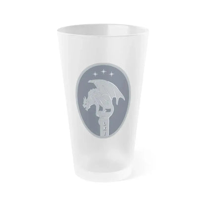 61 Cyberspace Squadron (U.S. Space Force) Frosted Pint Glass 16oz Default Title - Go Mug Yourself