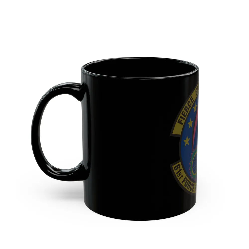 61 Force Support Squadron AFSPC (U.S. Air Force) Black Coffee Mug-Go Mug Yourself