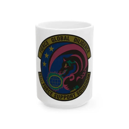 61 Force Support Squadron AFSPC (U.S. Air Force) White Coffee Mug 15oz - Go Mug Yourself