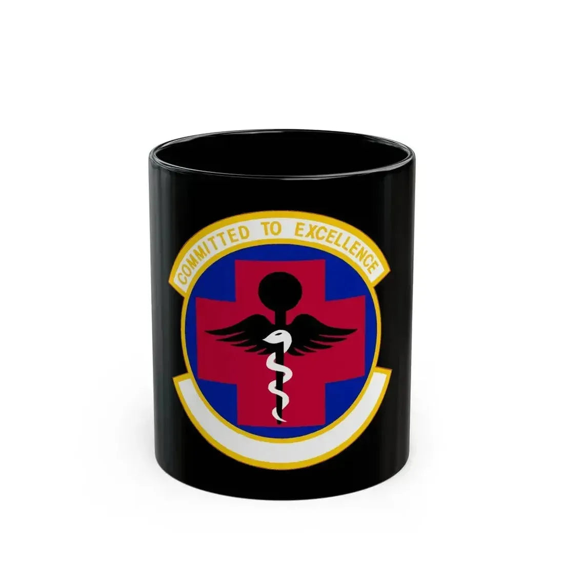 61 Medical Squadron AFSPC (U.S. Air Force) Black Coffee Mug 11oz - Go Mug Yourself