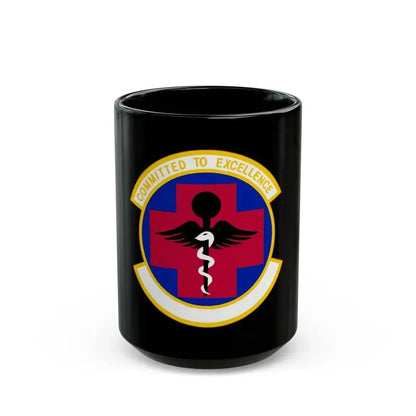 61 Medical Squadron AFSPC (U.S. Air Force) Black Coffee Mug 15oz - Go Mug Yourself