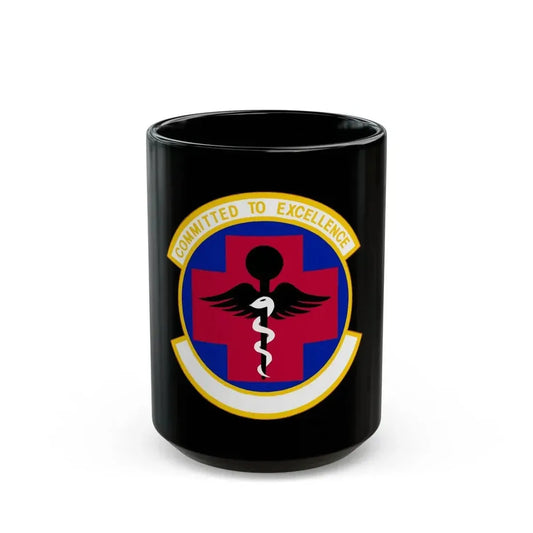 61 Medical Squadron AFSPC (U.S. Air Force) Black Coffee Mug 15oz - Go Mug Yourself