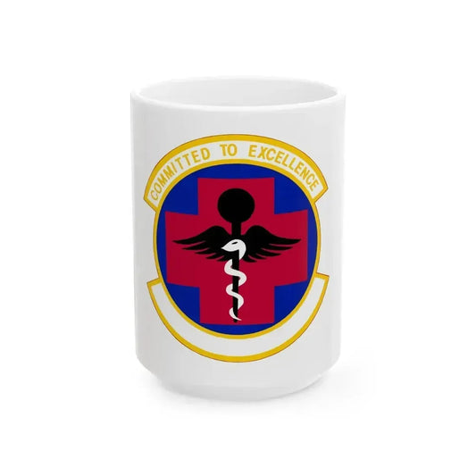 61 Medical Squadron AFSPC (U.S. Air Force) White Coffee Mug 15oz - Go Mug Yourself