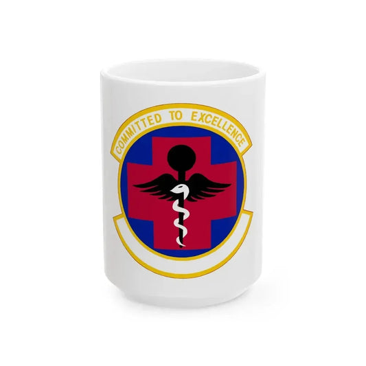 61 Medical Squadron AFSPC (U.S. Air Force) White Coffee Mug 15oz - Go Mug Yourself
