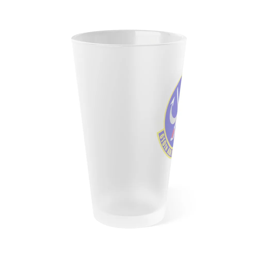 610 Air Control Flight PACAF (U.S. Air Force) Frosted Pint Glass 16oz-Go Mug Yourself