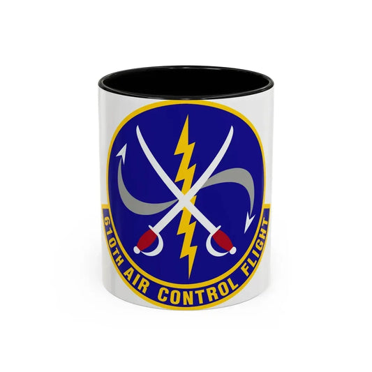 610 Air Control Flight PACAF (U.S. Air Force) Accent Coffee Mug 11oz Black - Go Mug Yourself