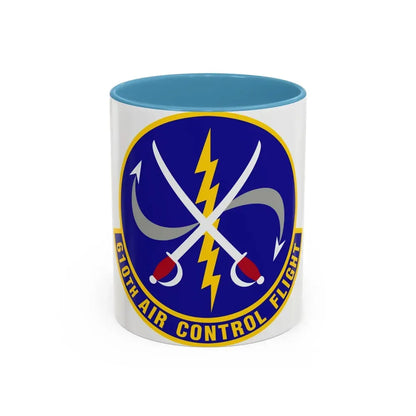 610 Air Control Flight PACAF (U.S. Air Force) Accent Coffee Mug 11oz Light Blue - Go Mug Yourself